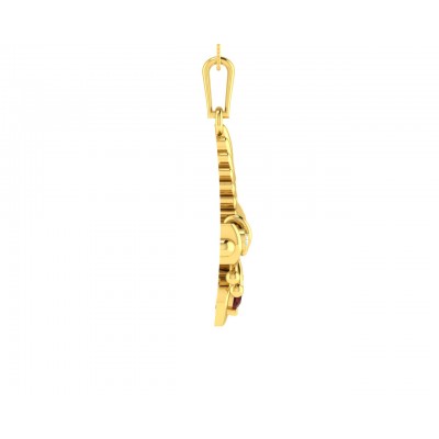 Sri Krishna Ethereal Gold pendant with diamonds